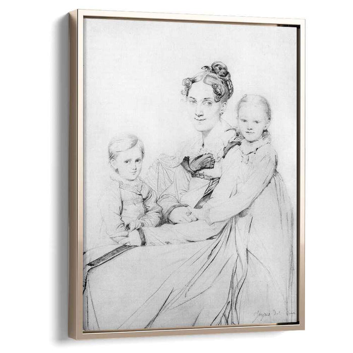 Madame Johann Gotthard Reinhold, born Sophie Amalie Dorothea Wilhelmine Ritter, and her two daughters, Susette and Marie by Jean Auguste Dominique Ingres