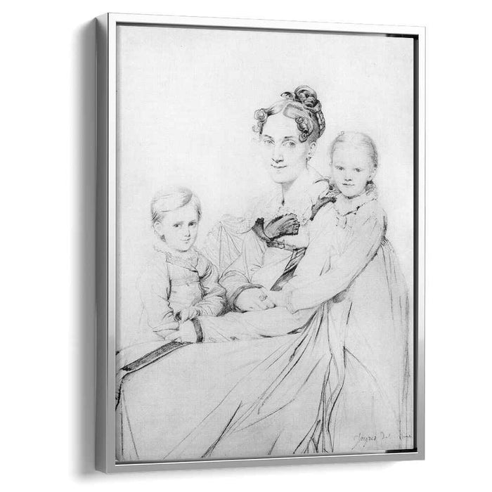Madame Johann Gotthard Reinhold, born Sophie Amalie Dorothea Wilhelmine Ritter, and her two daughters, Susette and Marie by Jean Auguste Dominique Ingres