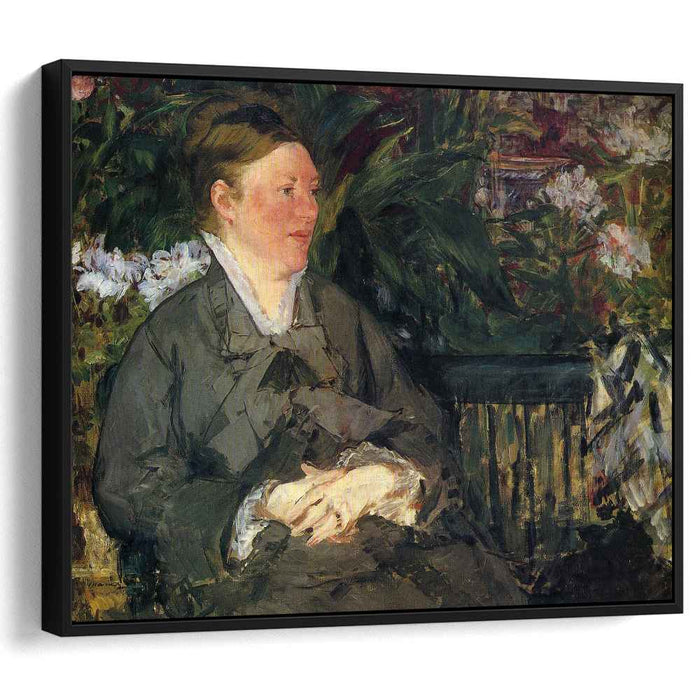 Madame Manet in conservatory (1879) by Edouard Manet