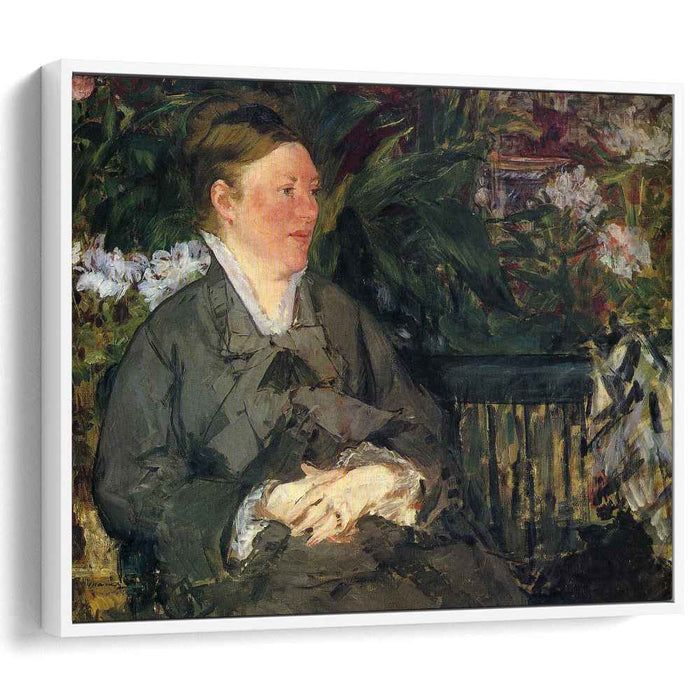 Madame Manet in conservatory (1879) by Edouard Manet