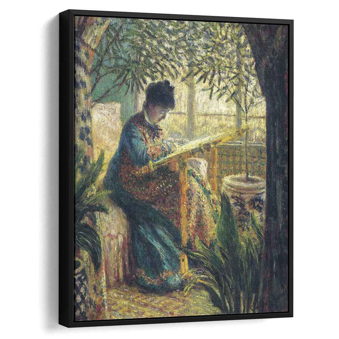 Madame Monet Embroidering (1875) by Claude Monet