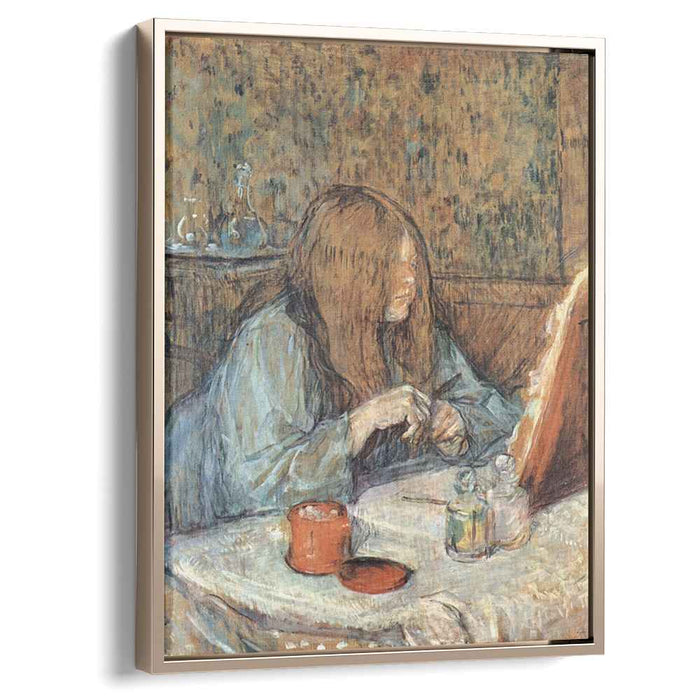 Madame Poupoule at Her Dressing Table (1898) by Henri de Toulouse-Lautrec