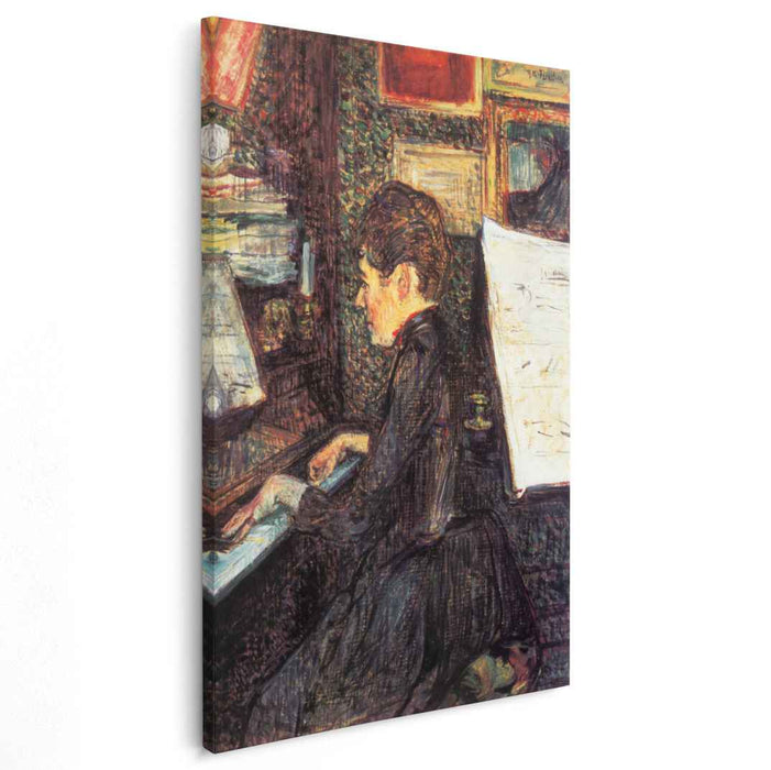 Mademoiselle Dihau at the Piano (1890) by Henri de Toulouse-Lautrec