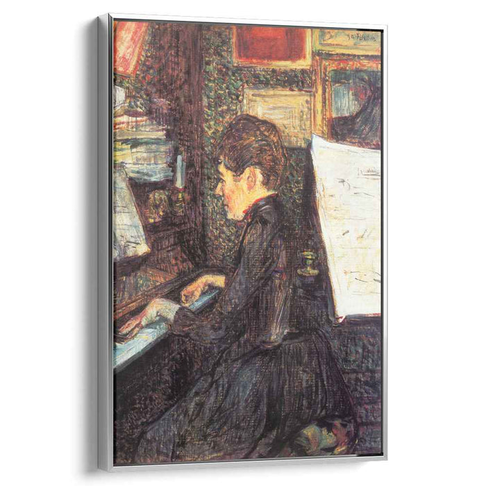 Mademoiselle Dihau at the Piano (1890) by Henri de Toulouse-Lautrec
