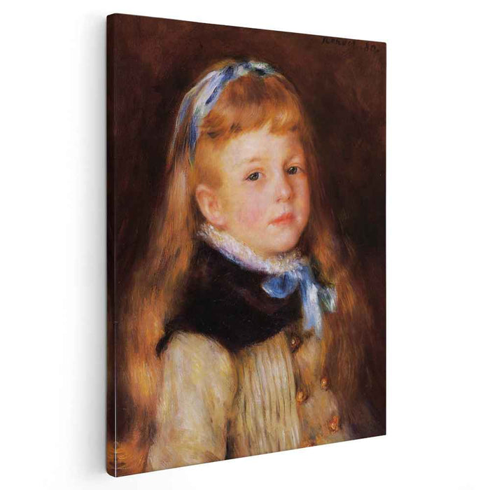 Mademoiselle Grimprel in a Blue Ribbon (1880) by Pierre-Auguste Renoir