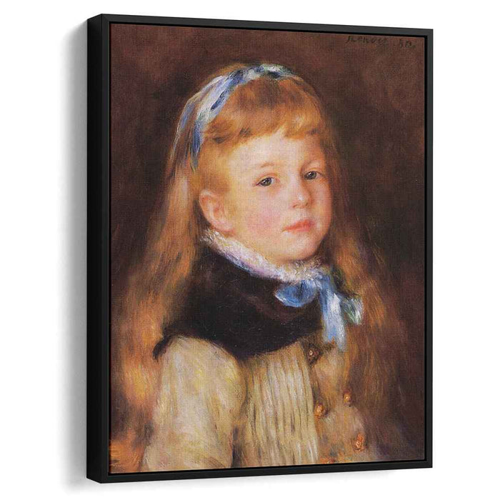 Mademoiselle Grimprel in a Blue Ribbon (1880) by Pierre-Auguste Renoir