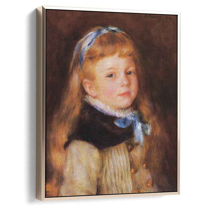 Mademoiselle Grimprel in a Blue Ribbon (1880) by Pierre-Auguste Renoir