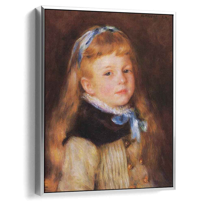 Mademoiselle Grimprel in a Blue Ribbon (1880) by Pierre-Auguste Renoir