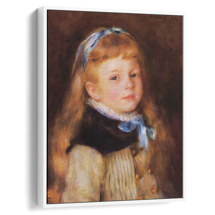 Mademoiselle Grimprel in a Blue Ribbon (1880) by Pierre-Auguste Renoir