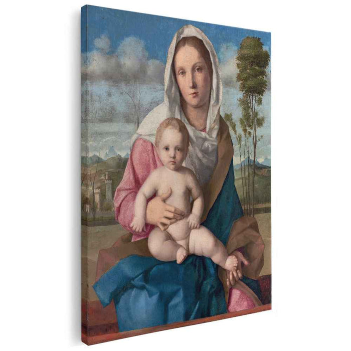 Madonna and Child in a landscape (1508) by Giovanni Bellini