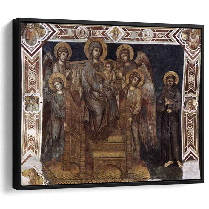 Madonna Enthroned with the Child, St. Francis and Four Angels by Cimabue