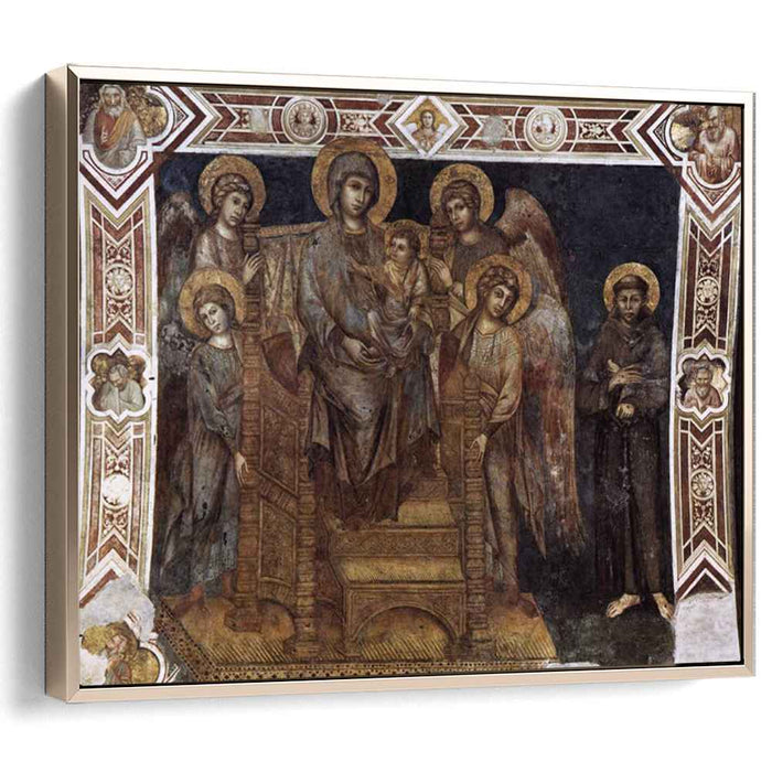 Madonna Enthroned with the Child, St. Francis and Four Angels by Cimabue