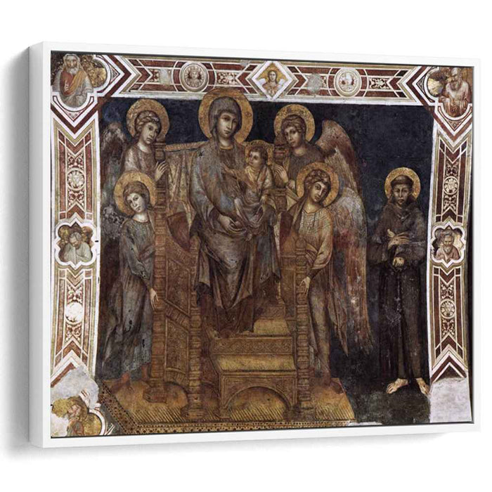 Madonna Enthroned with the Child, St. Francis and Four Angels by Cimabue