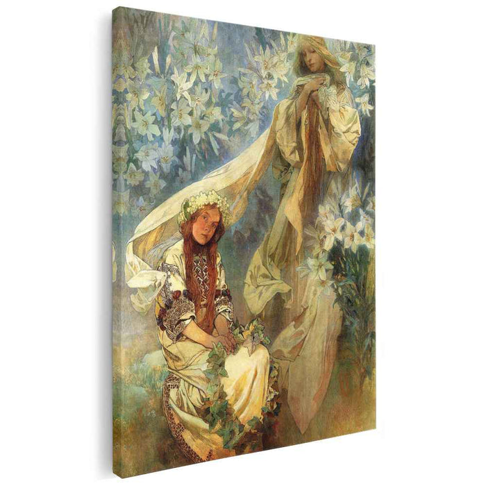 Madonna of the Lilies (1905) by Alphonse Mucha