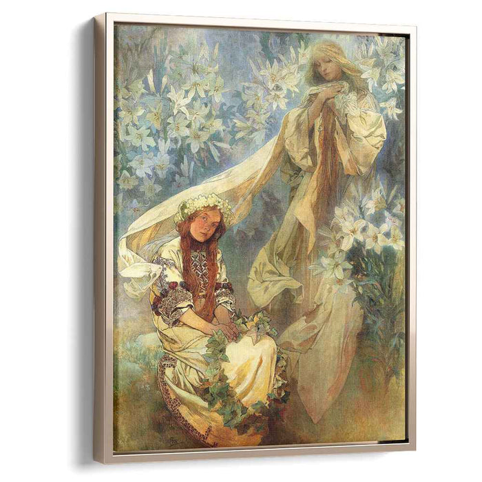 Madonna of the Lilies (1905) by Alphonse Mucha