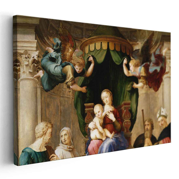 Madonna with the Baldachino (detail) (1508) by Raphael