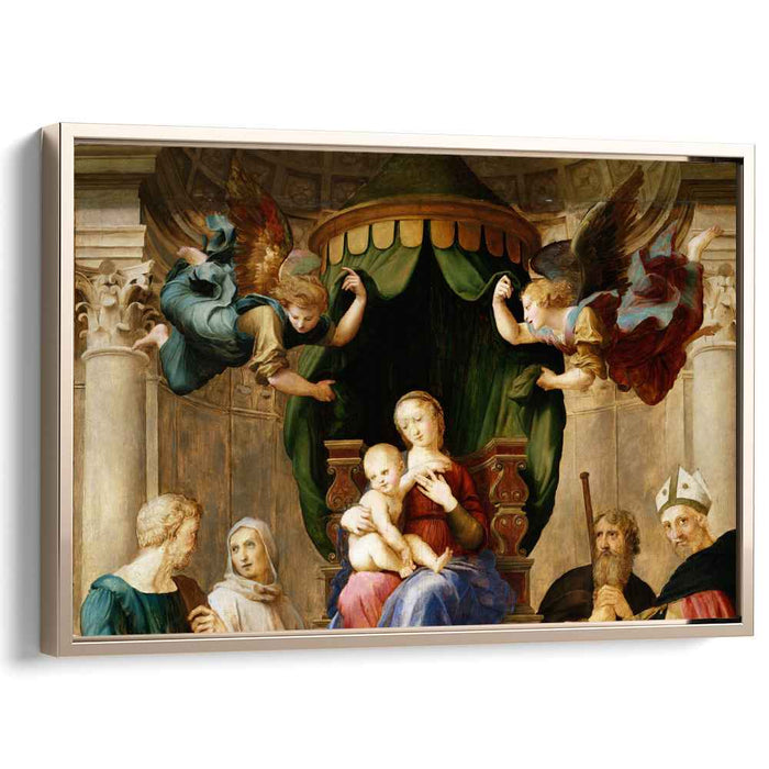 Madonna with the Baldachino (detail) (1508) by Raphael