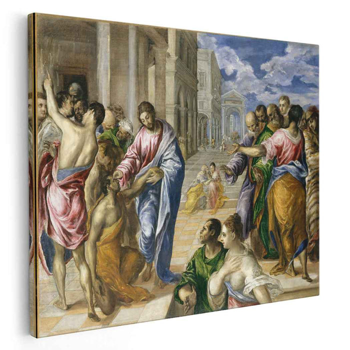 Christ healing the blind man (1560) by El Greco