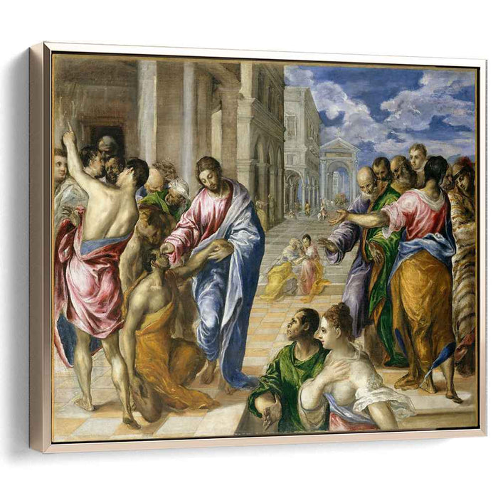 Christ healing the blind man (1560) by El Greco