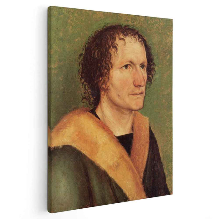 Male portrait before green base (1497) by Albrecht Durer