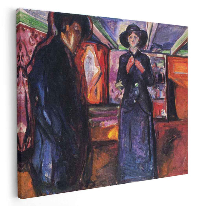 Man and Woman II (1915) by Edvard Munch