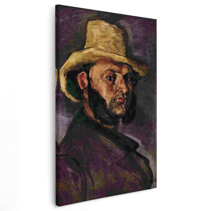 Man in a Straw Hat (1871) by Paul Cezanne