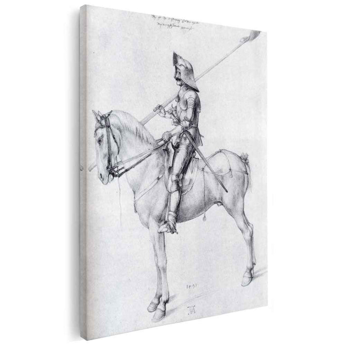 Man In Armor On Horseback (1498) by Albrecht Durer