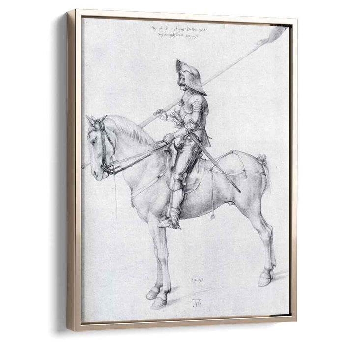 Man In Armor On Horseback (1498) by Albrecht Durer