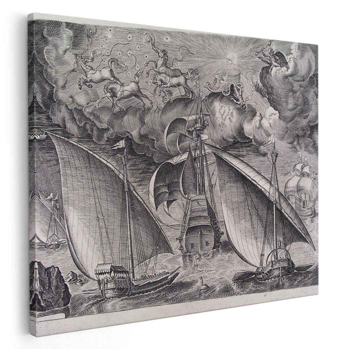 Man of War between two Galleys (1565) by Pieter Bruegel the Elder