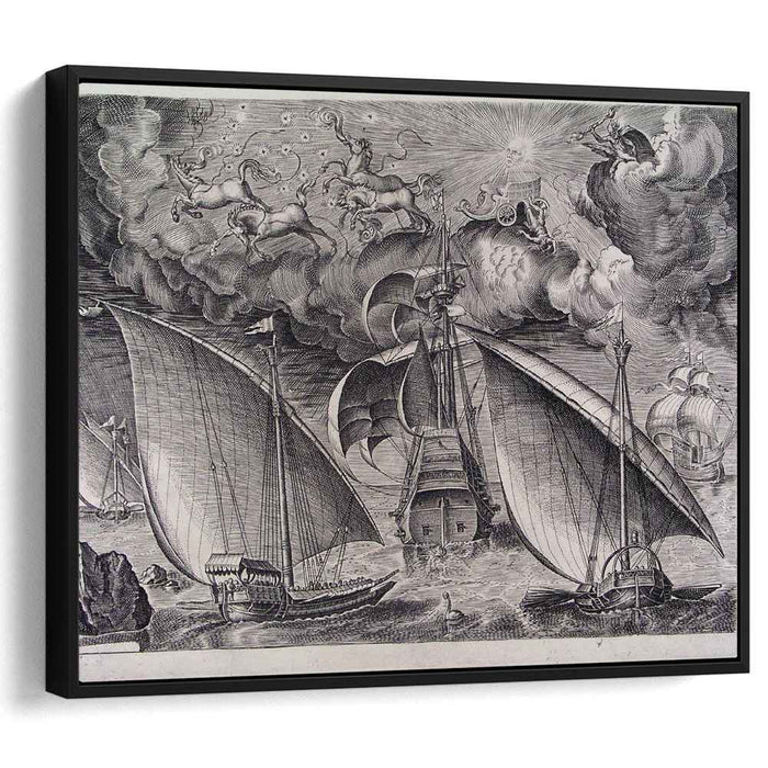 Man of War between two Galleys (1565) by Pieter Bruegel the Elder