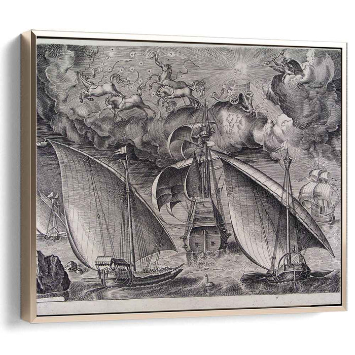 Man of War between two Galleys (1565) by Pieter Bruegel the Elder