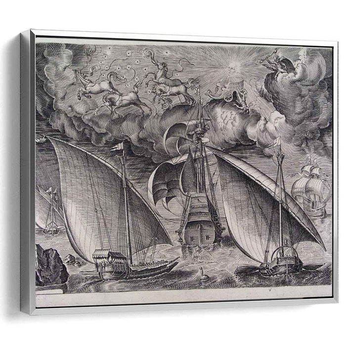 Man of War between two Galleys (1565) by Pieter Bruegel the Elder