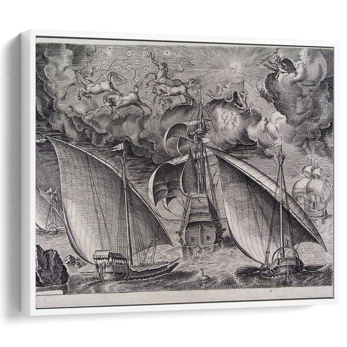 Man of War between two Galleys (1565) by Pieter Bruegel the Elder