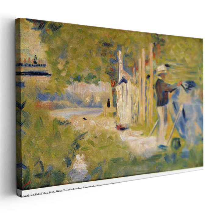 Man Painting his Boat (1883) by Georges Seurat