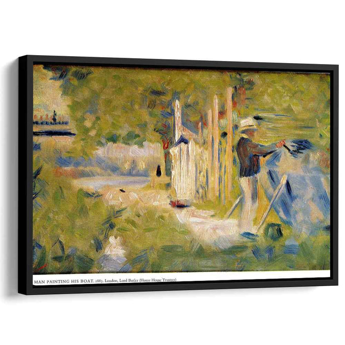Man Painting his Boat (1883) by Georges Seurat