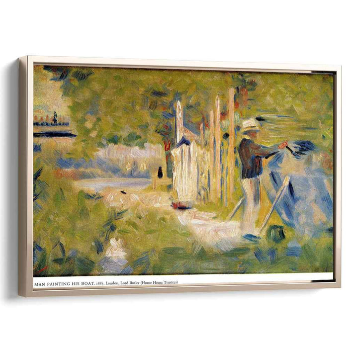 Man Painting his Boat (1883) by Georges Seurat