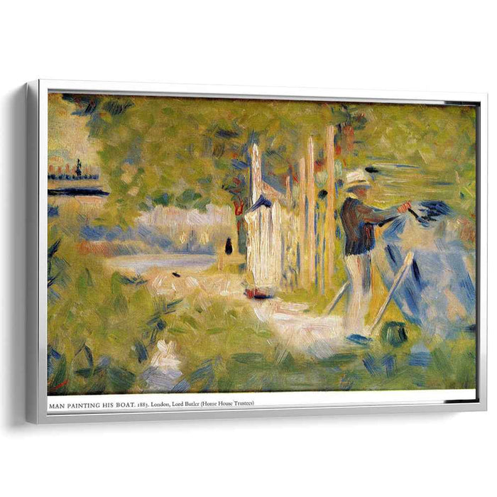 Man Painting his Boat (1883) by Georges Seurat