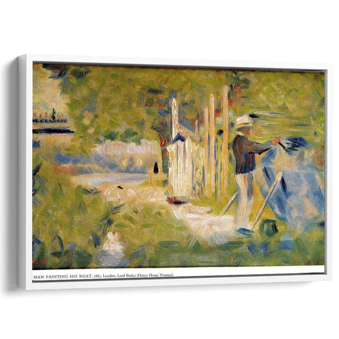 Man Painting his Boat (1883) by Georges Seurat
