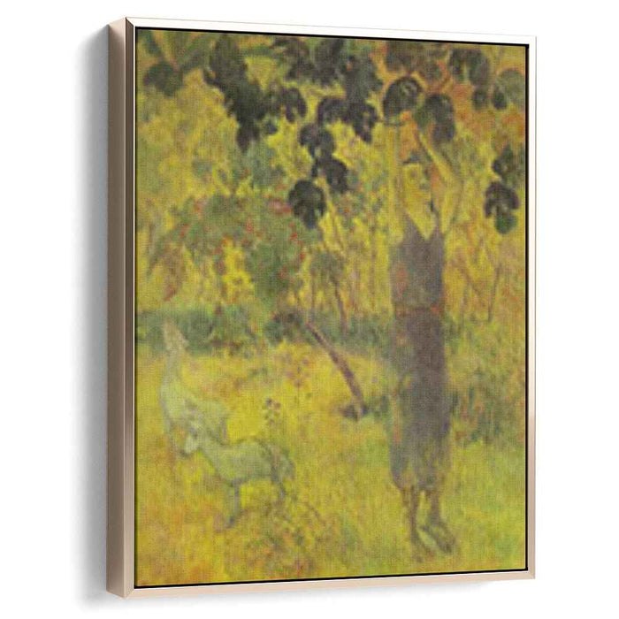 Man Picking Fruit from a Tree (1897) by Paul Gauguin