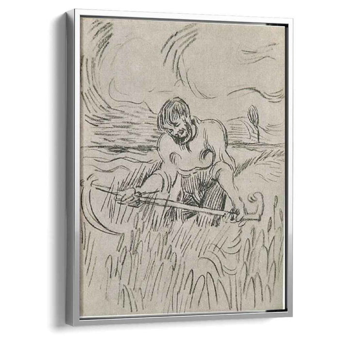 Man with Scythe in Wheat Field (1890) by Vincent van Gogh