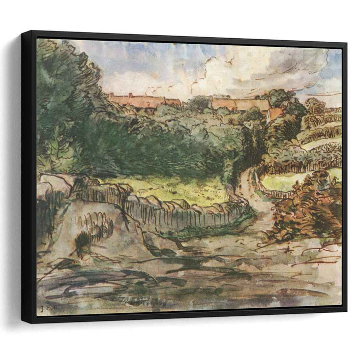 Manor farm Cousin in Greville (1854) by Jean-Francois Millet