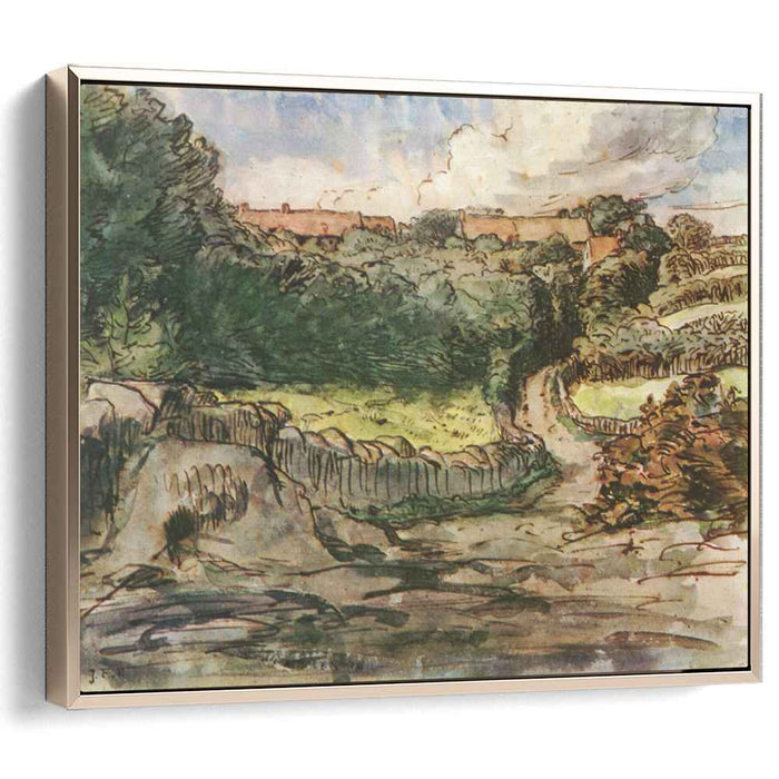 Manor farm Cousin in Greville (1854) by Jean-Francois Millet