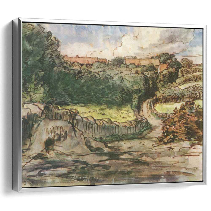 Manor farm Cousin in Greville (1854) by Jean-Francois Millet