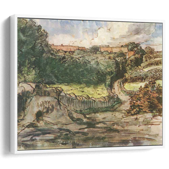 Manor farm Cousin in Greville (1854) by Jean-Francois Millet