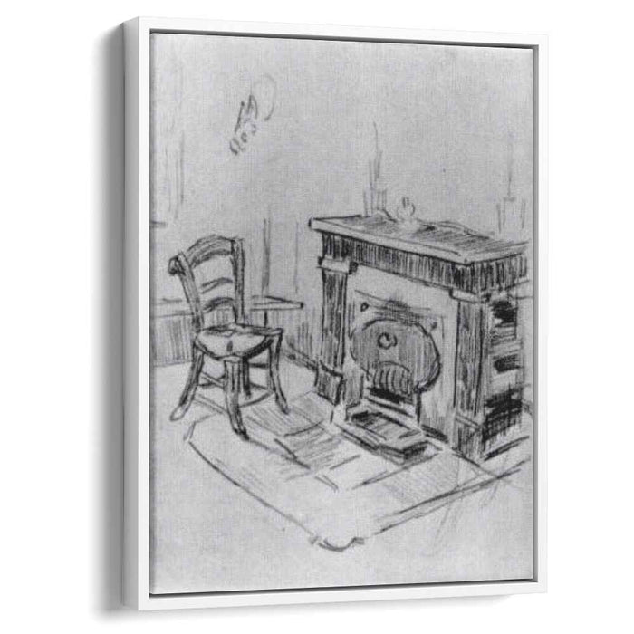Mantelpiece with Chair (1890) by Vincent van Gogh