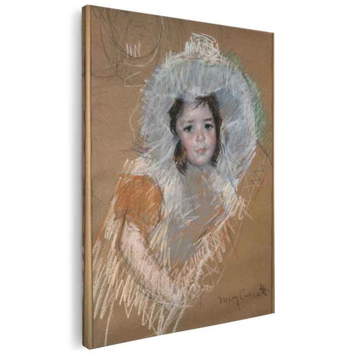 Margot Lux with a wide hat by Mary Cassatt