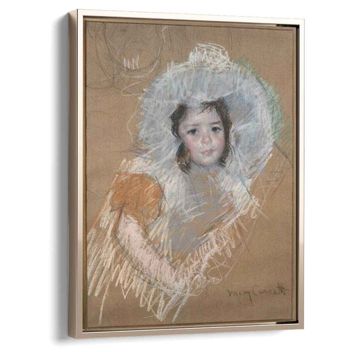 Margot Lux with a wide hat by Mary Cassatt