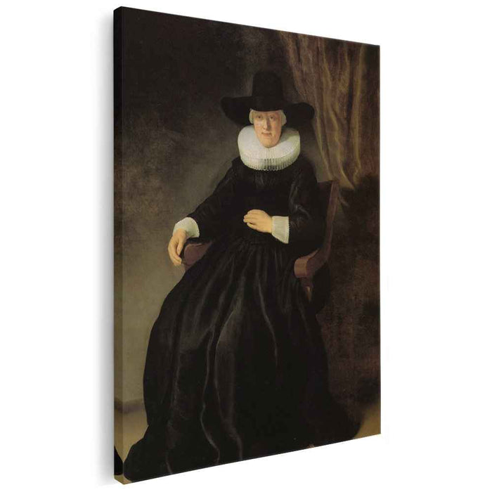 Maria Bockennolle, Wife of Johannes Elison by Rembrandt