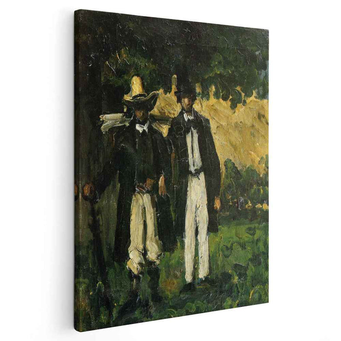 Marion and Valabregue Posing for a Picture (1866) by Paul Cezanne