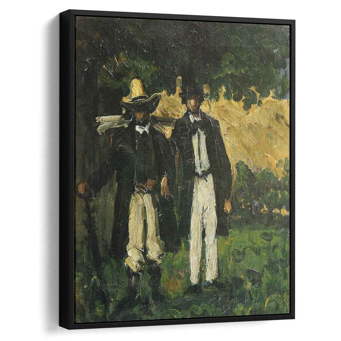 Marion and Valabregue Posing for a Picture (1866) by Paul Cezanne